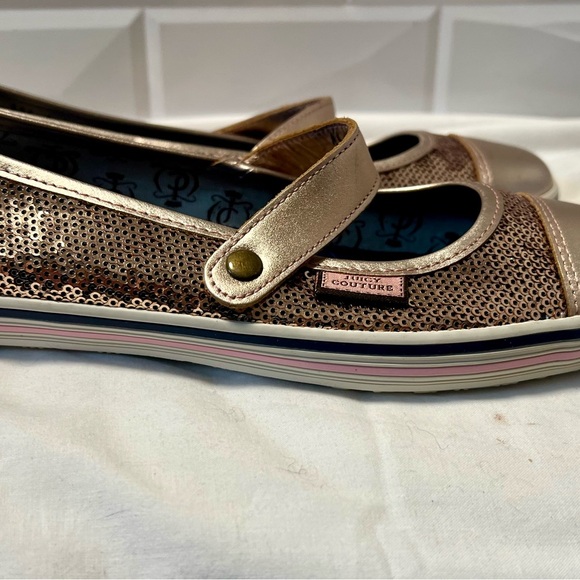 Juicy Couture Sequined Mary Jane Flats New size 8.5 - Picture 8 of 9